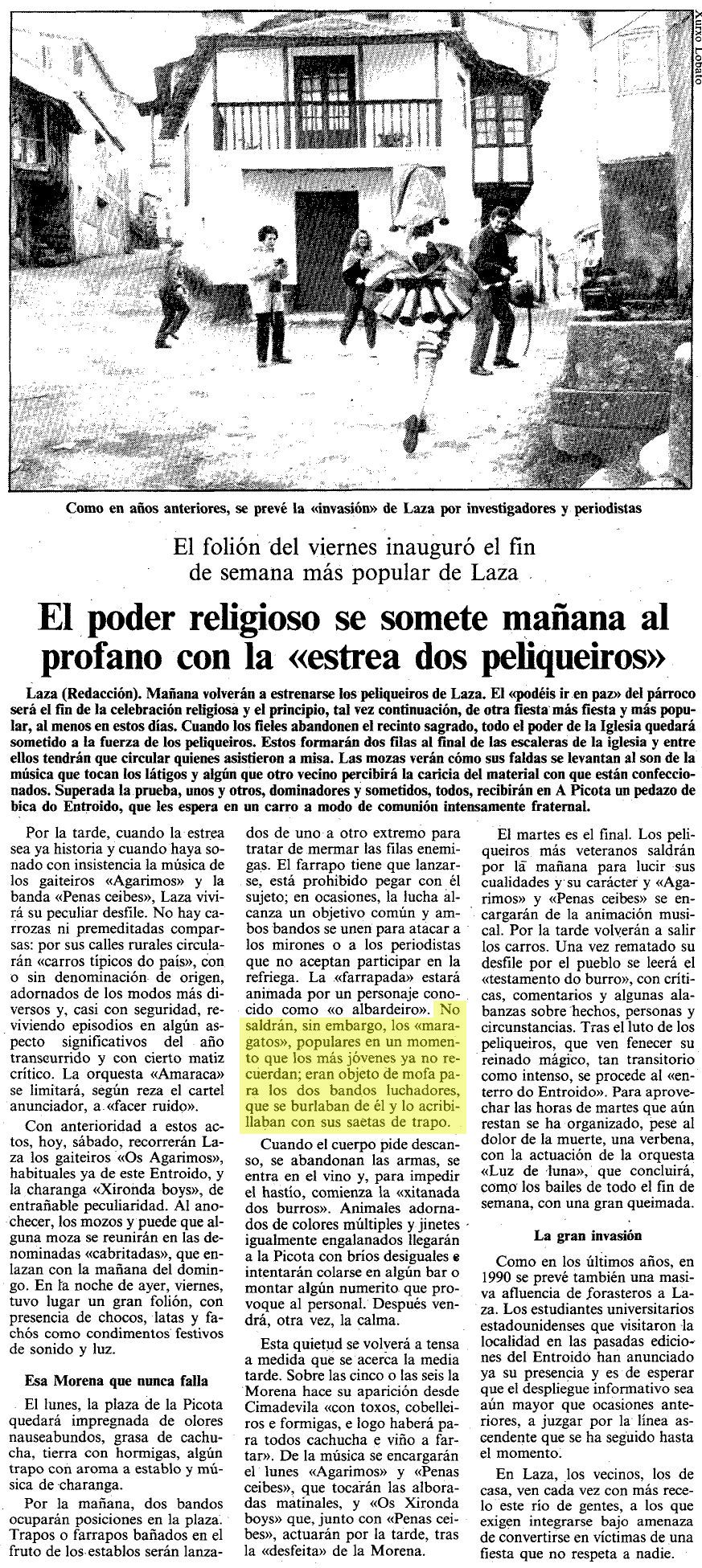 La Voz de Galicia, 24/02/1990