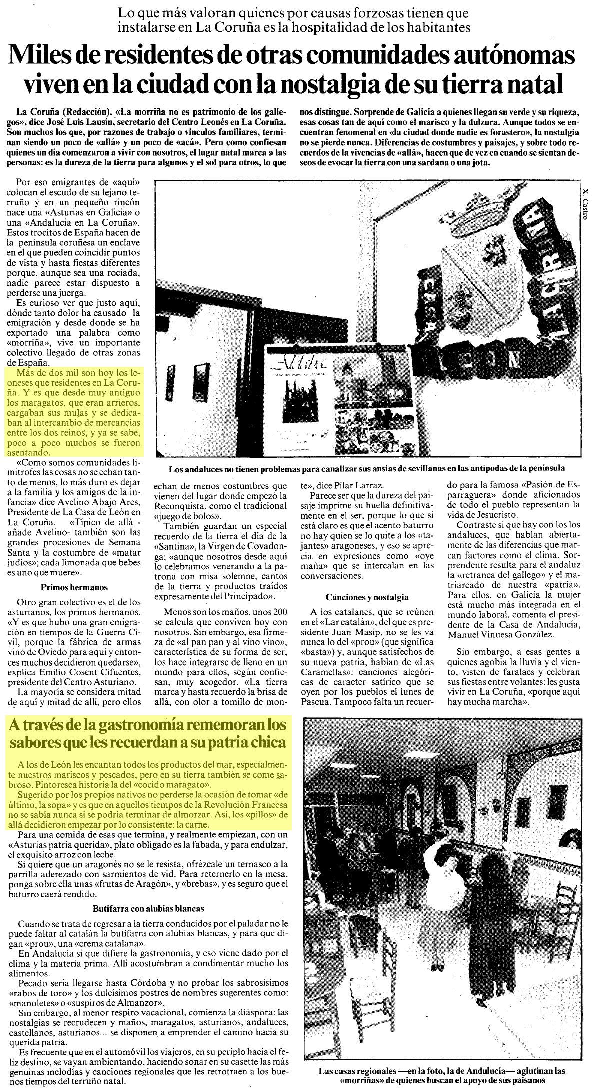 La Voz de Galicia, 20/10/1990