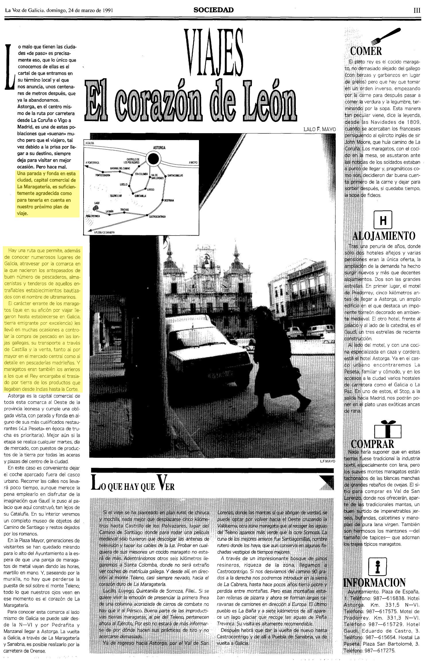 La Voz de Galicia, 24/03/1991