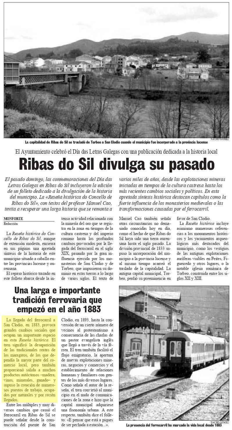 La Voz de Galicia, 20/05/1998