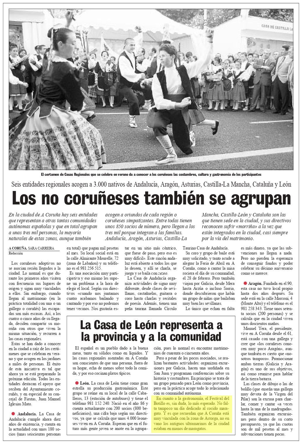 La Voz de Galicia, 18/10/1998