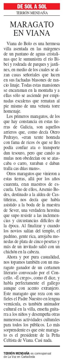 La Voz de Galicia, 04/04/2000